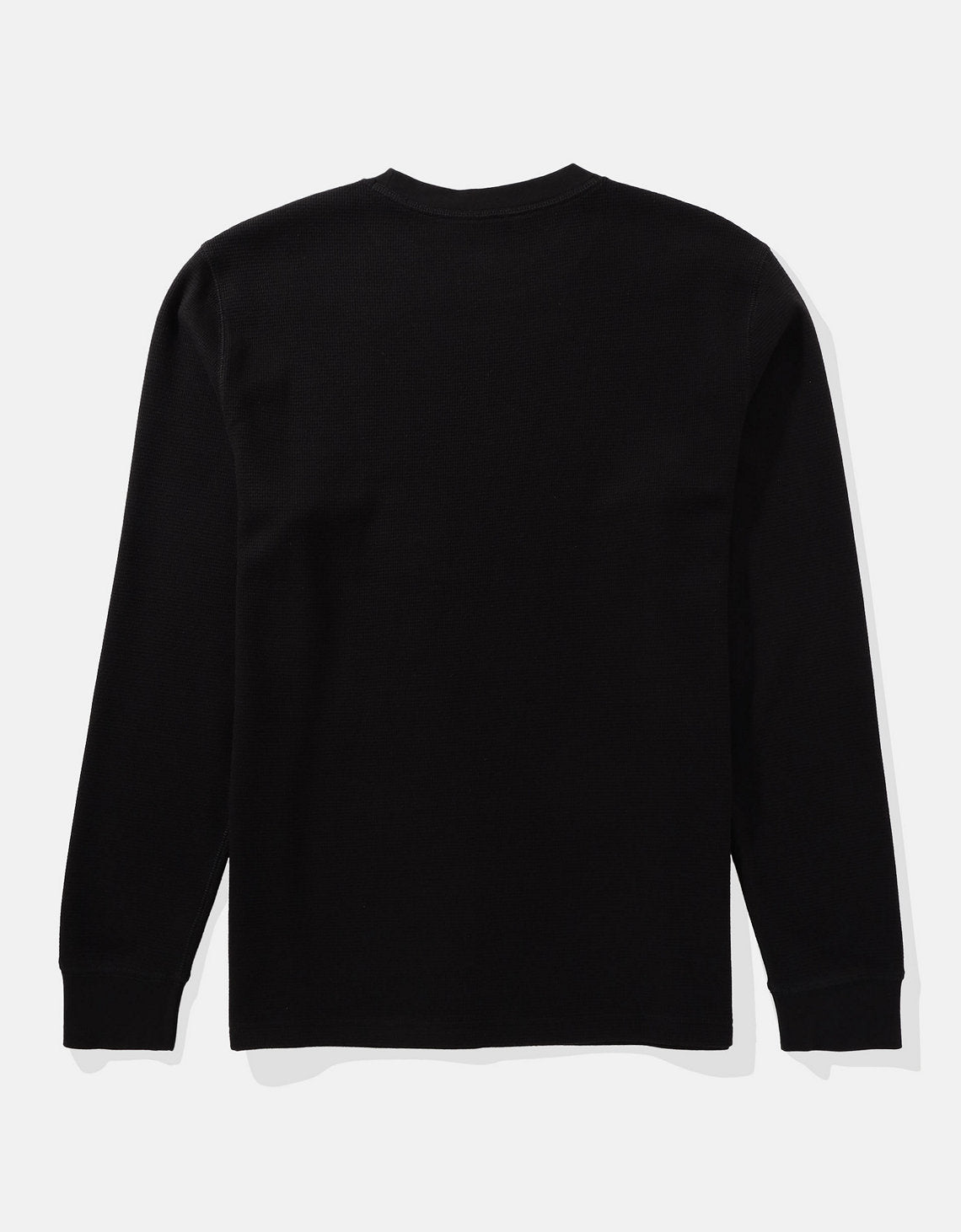 Polo sin Cuello Manga Larga cuello redondo Hombre AE - Negro 2171_3796_001_b