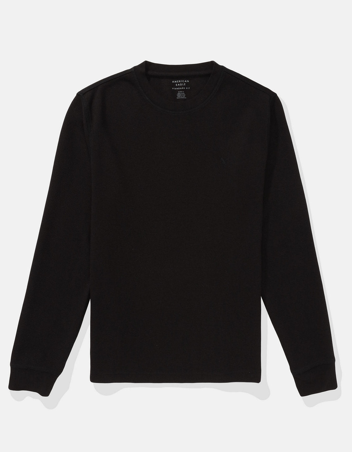 Camiseta Thermal Manga Larga Ae - Negro 2171_4842_001_f