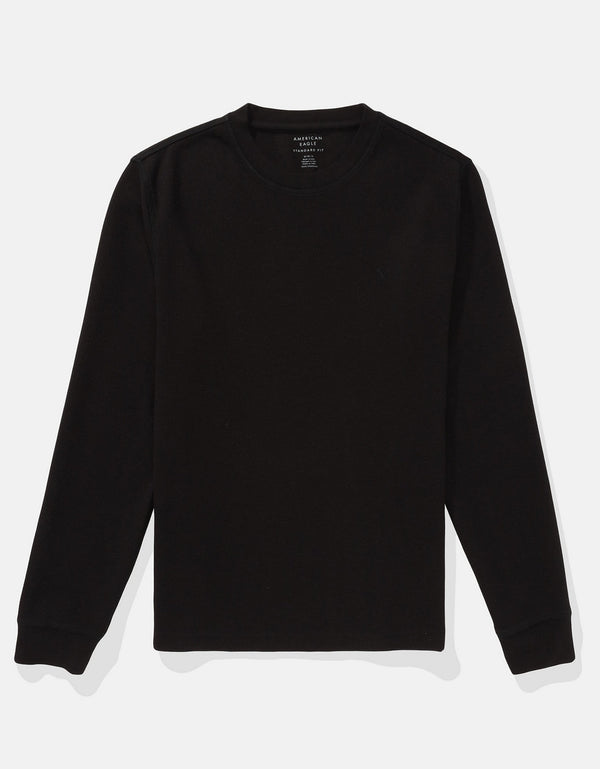 Camiseta Thermal Manga Larga Ae - Negro