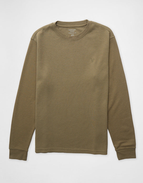 Camiseta Thermal Manga Larga Ae - Verde
