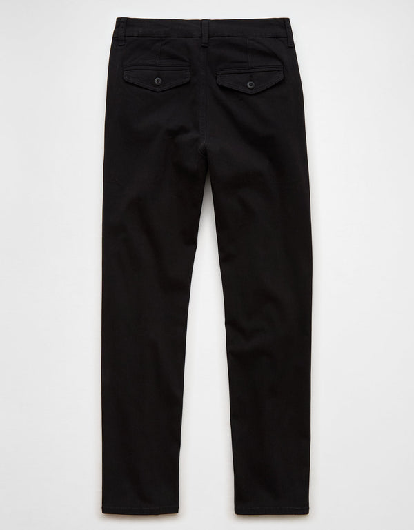 Pantalón Straight de Tiro Alto para Mujer - Negro
