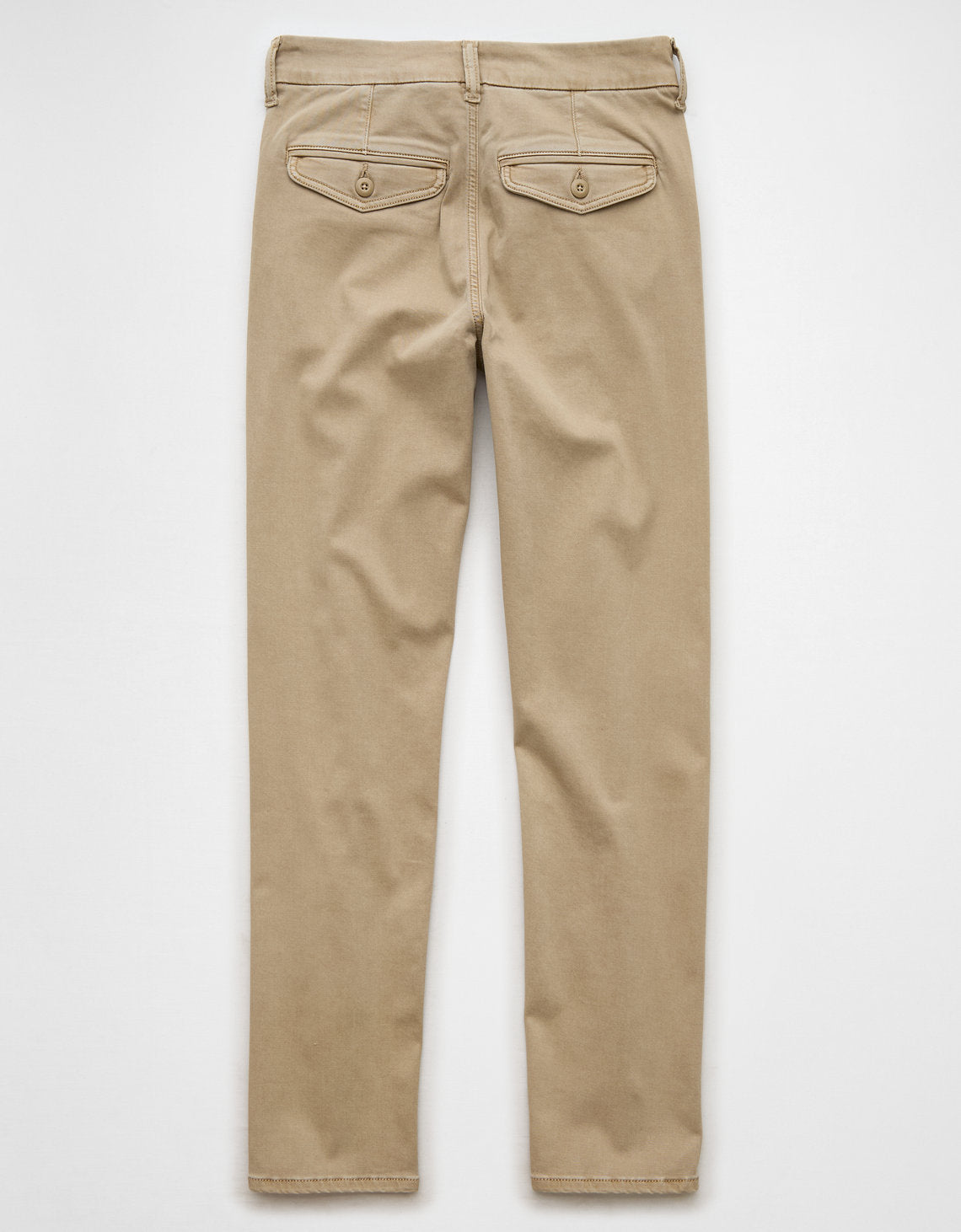 Pantalón Straight de Tiro Alto para Mujer - Caqui 2325_5126_212_b