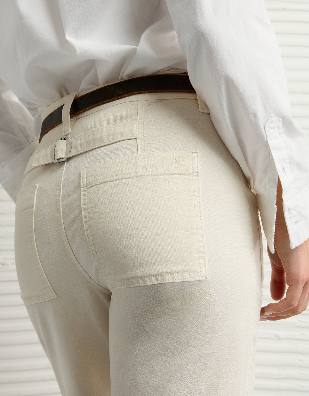 Pantalón Stovepipe Ae - Caqui 2325_5489_210_d2