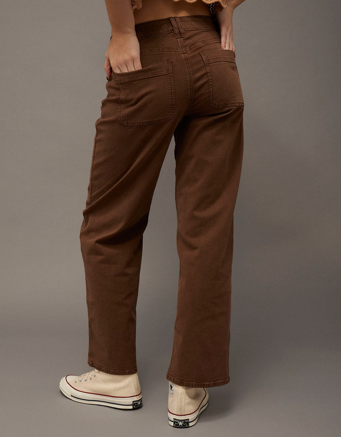 Jean Stovepipe tiro alto Ae - Café 2325_5750_200_ob