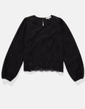 Camisa Manga Larga cuello redondo Mujer AE - Negro 2351_5757_001_f