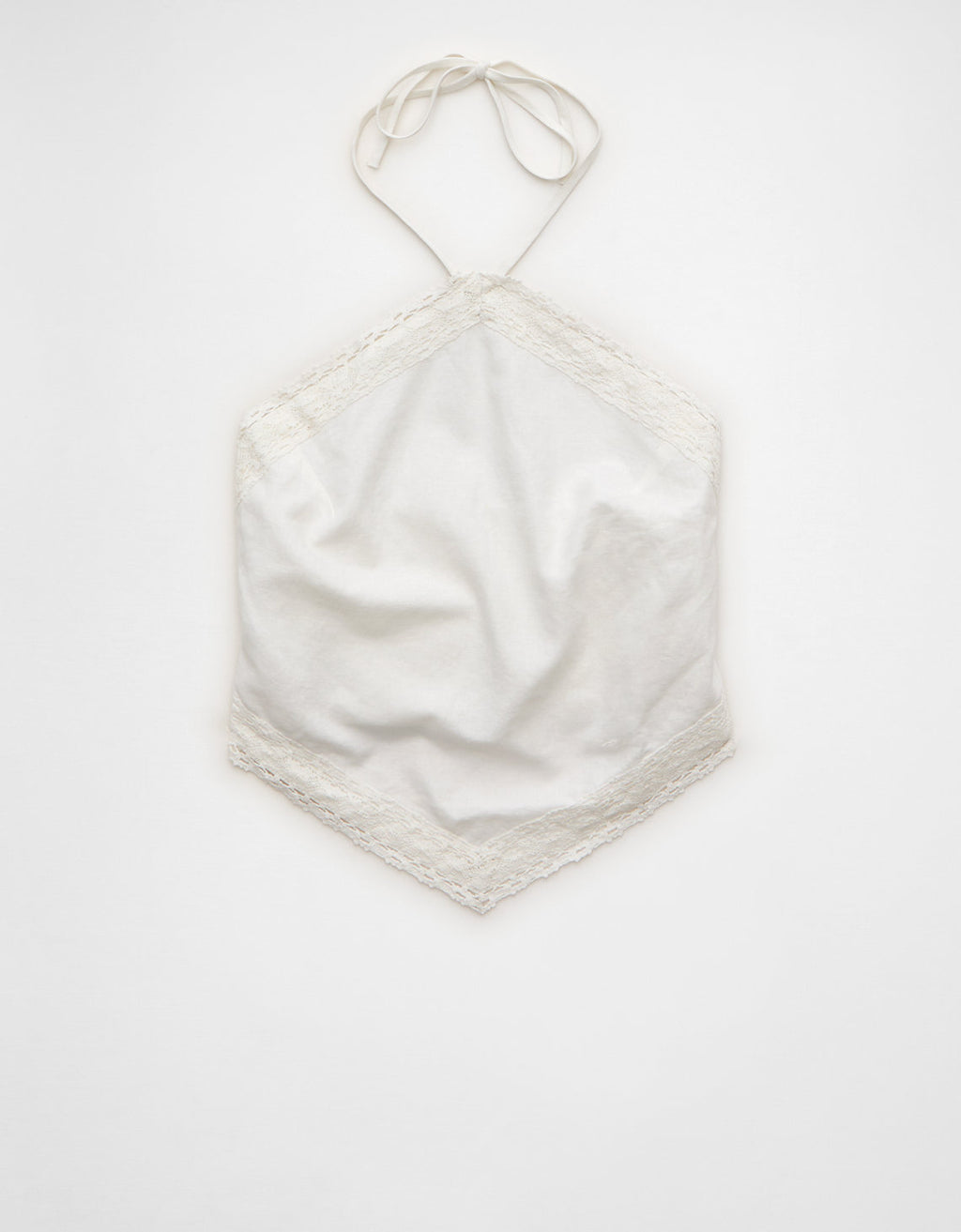 Top halter con bandana de mezcla de lino - Blanco 2351_6756_139_f