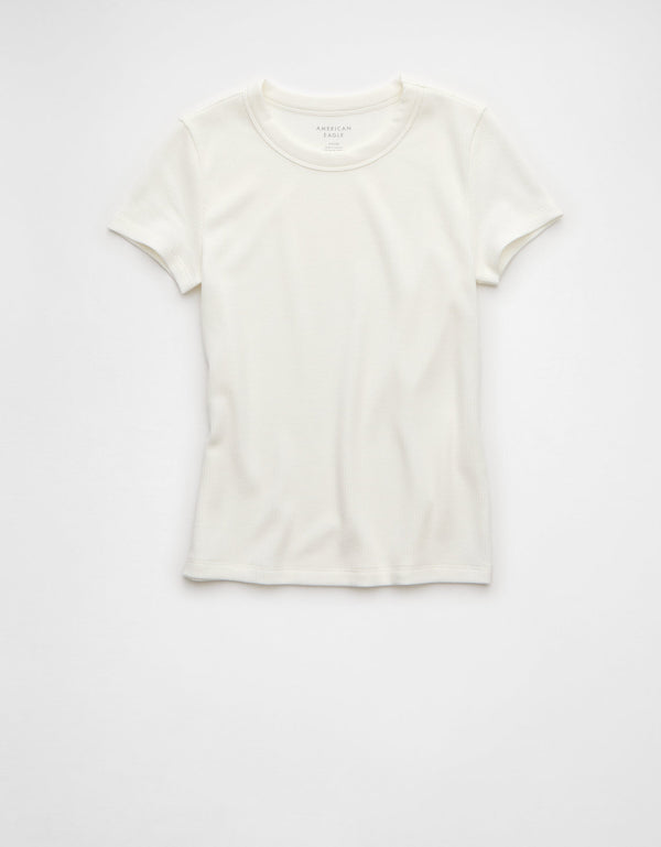 Polo sin Cuello Manga Corta Ae - Blanco