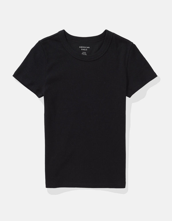 Polo sin Cuello de Bebé Gofre Ae - Negro