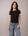 Polo sin Cuello de Bebé Gofre Ae - Negro 2370_1173_001_of