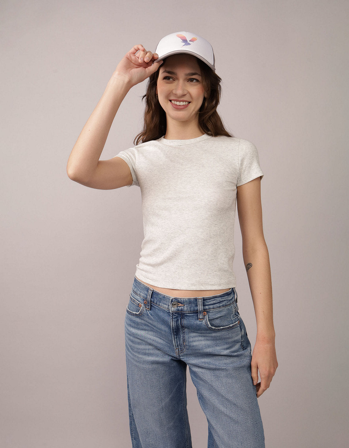 Eh, hola camiseta bebé. - Gris 2370_1174_092_of