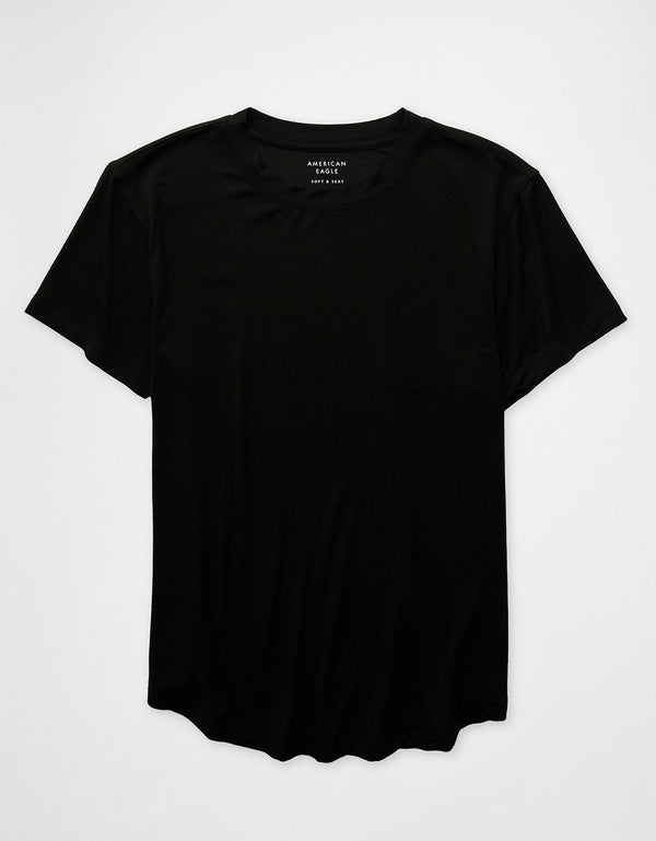 Camiseta Soft & Sexy cuello redondo Ae - Negro