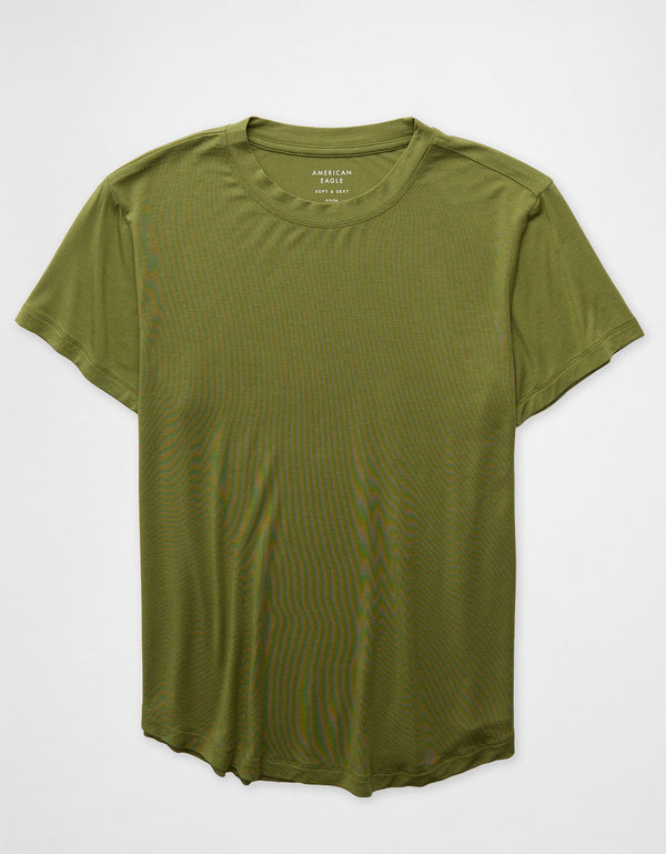 Camiseta Soft & Sexy cuello redondo Ae - Verde