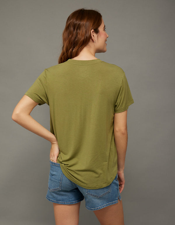 Camiseta Soft & Sexy cuello redondo Ae - Verde