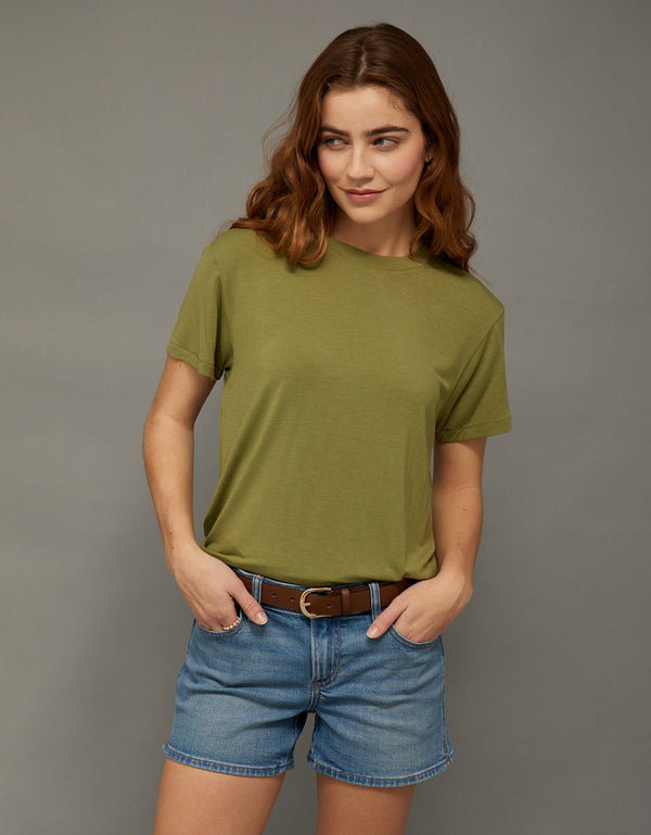 Camiseta Soft & Sexy cuello redondo Ae - Verde