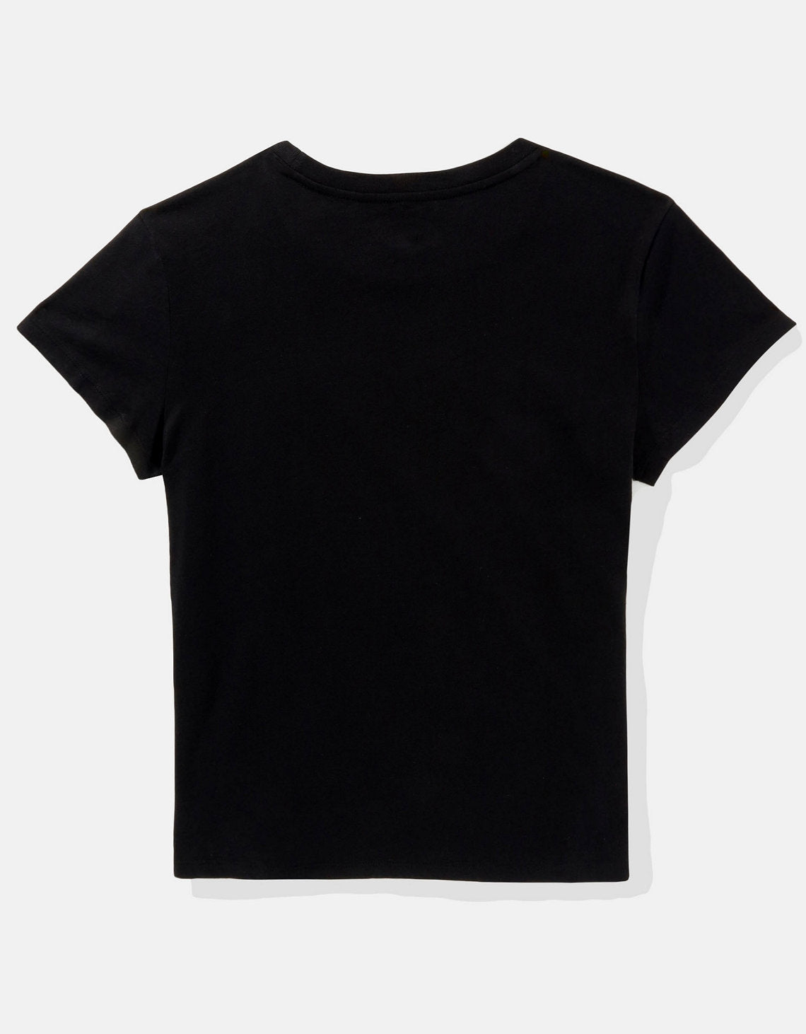 Polo sin Cuello Básica Manga Corta Mujer AE - Negro 2370_9465_001_b