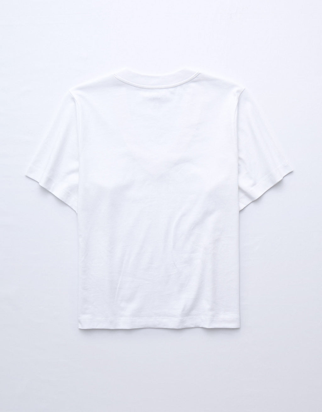 Polo sin Cuello de ajuste relajado Everyday Luxe de Ae - Blanco 2370_9999_100_b