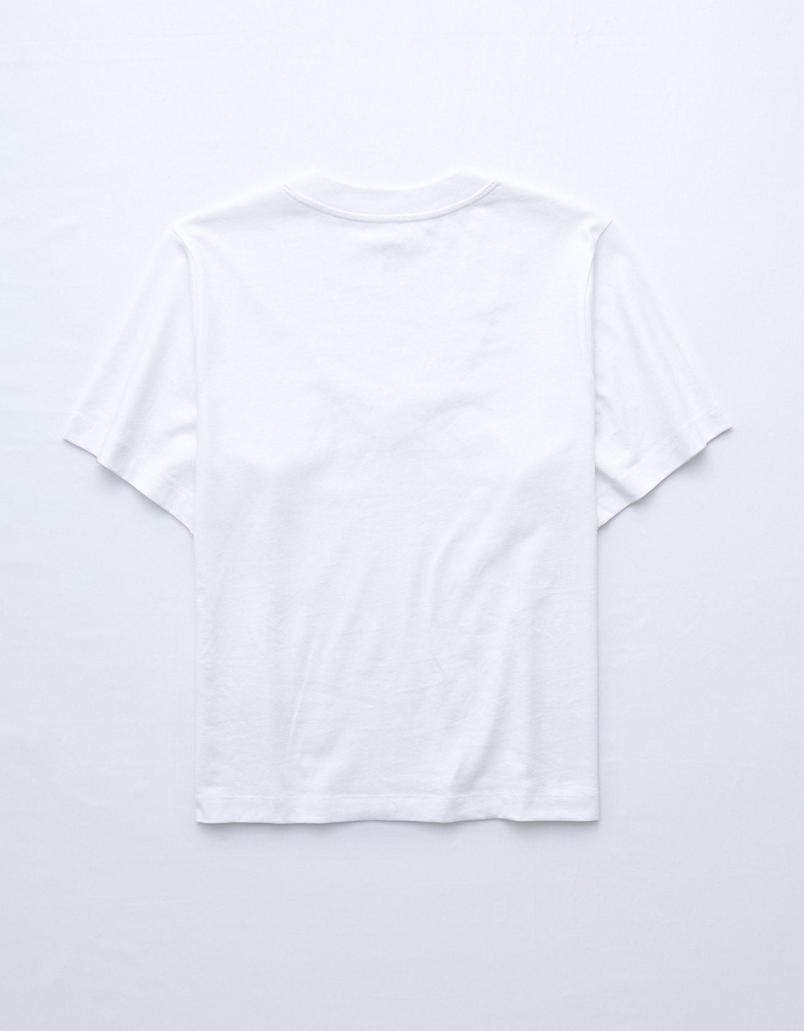 Polo sin Cuello de ajuste relajado Everyday Luxe de Ae - Blanco 2370_9999_100_b