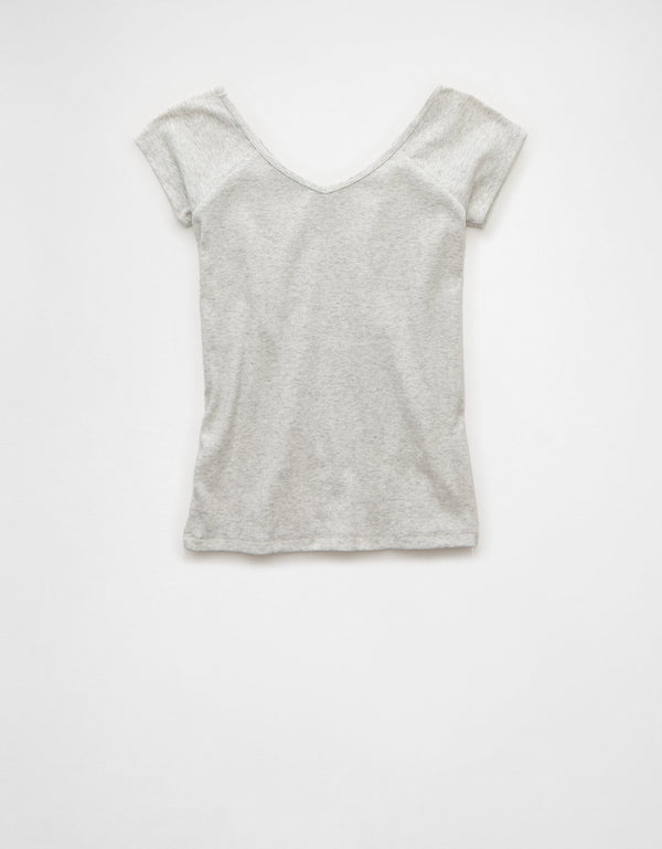 Polo sin Cuello de bebé con botones a presión - Gris