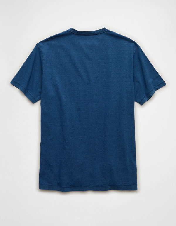 Camiseta standard fit en índigo Ae - Azul
