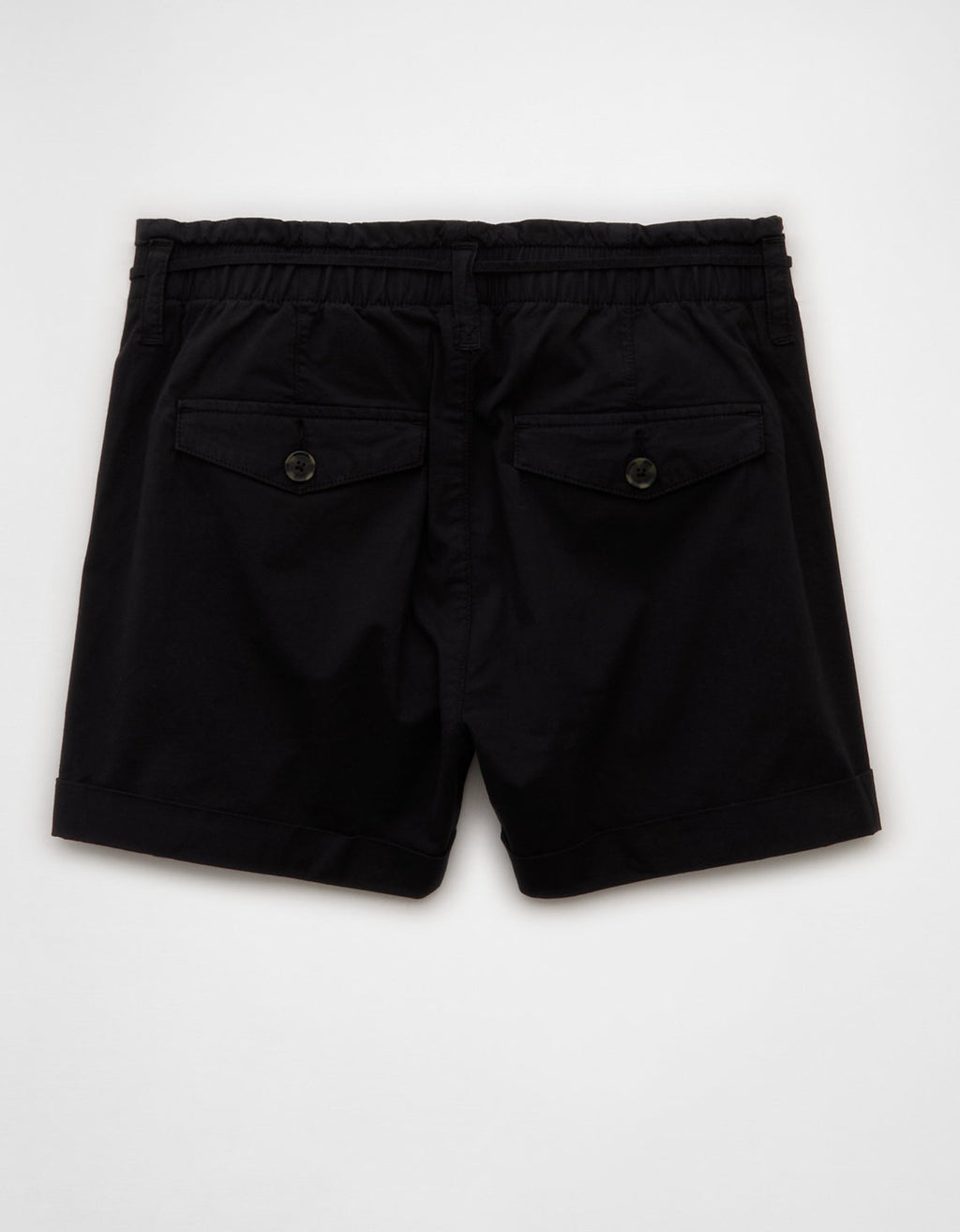 Short ligero de cintura alta. - Negro 2546_8281_001_b