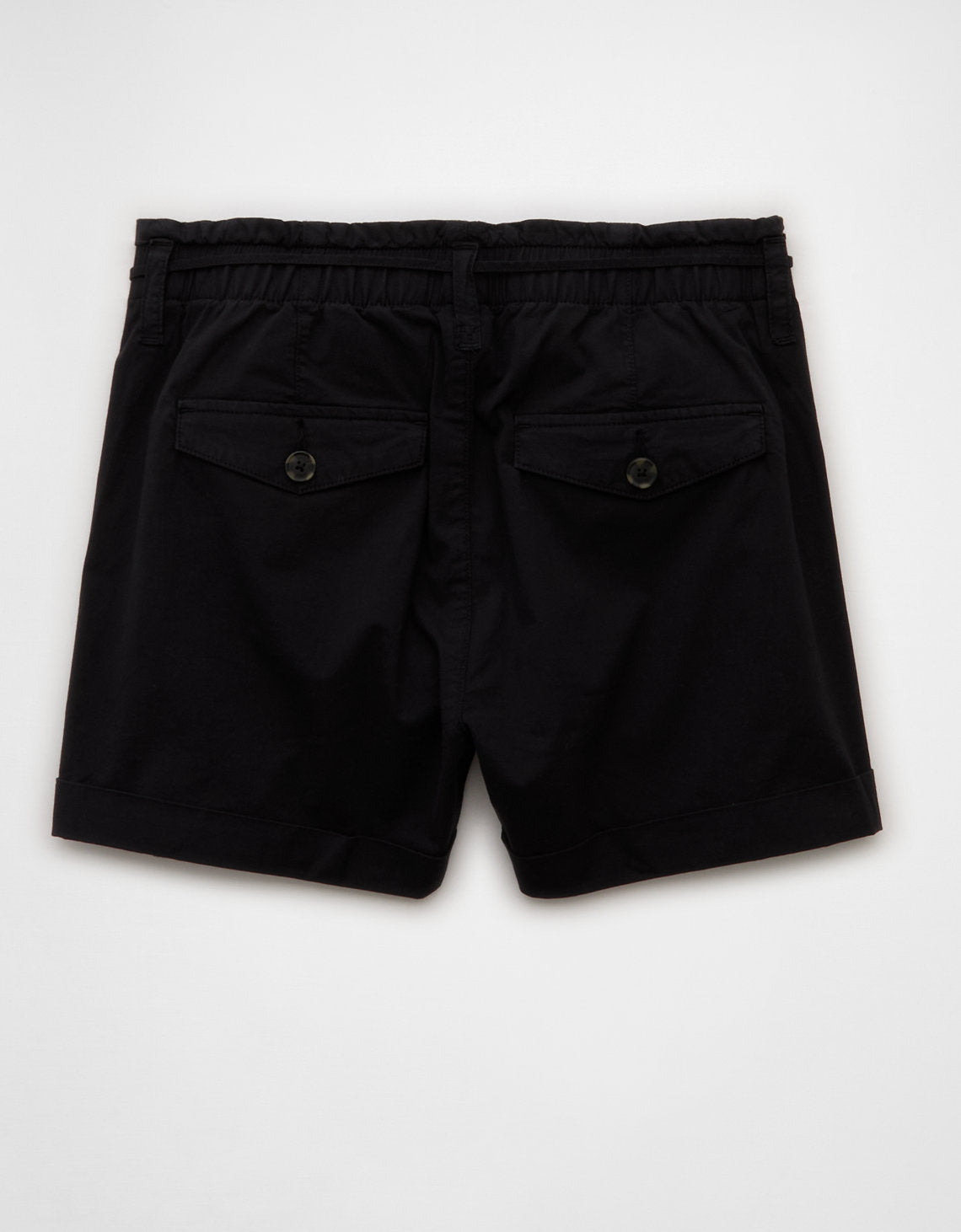 Short ligero de cintura alta. - Negro 2546_8281_001_b