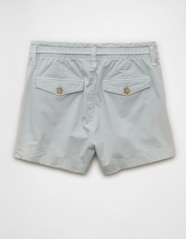 Short ligero de cintura alta. - Azul