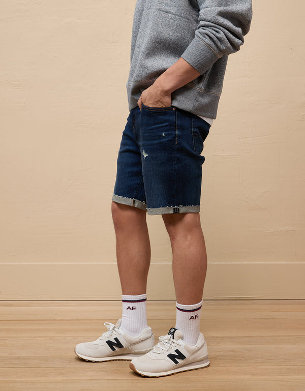 Bermuda en Denim con desgaste Hombre AE - Generico