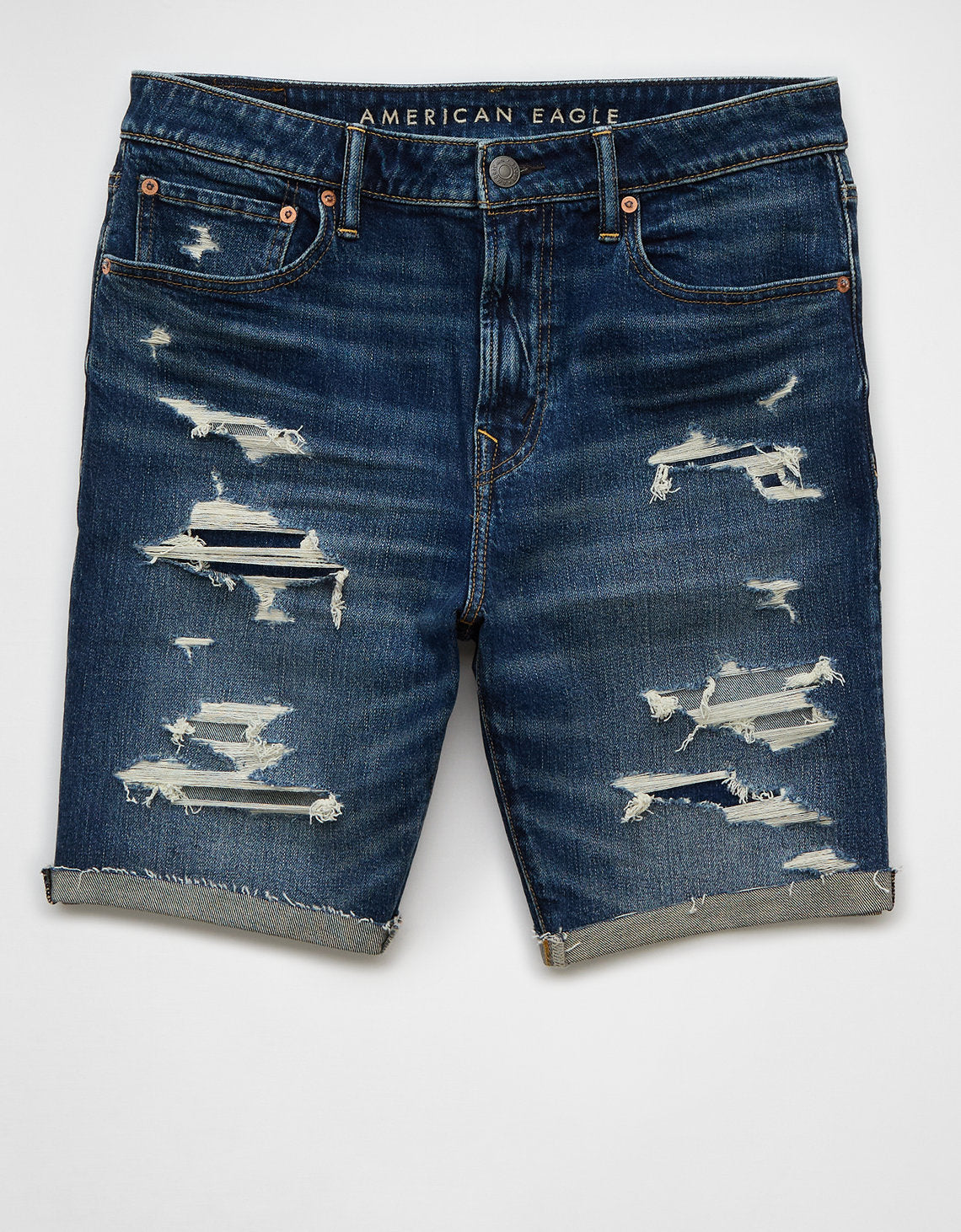 Bermuda en Denim con rotos Hombre AE - Generico 3131_7803_832_f