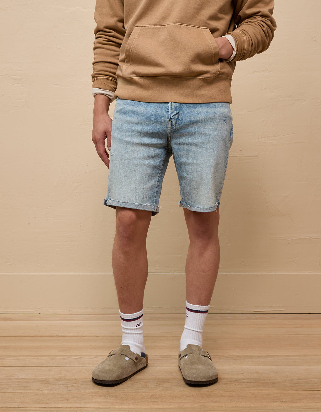 Bermuda en Denim con Desgaste Hombre AE - Generico 3131_7805_841_of