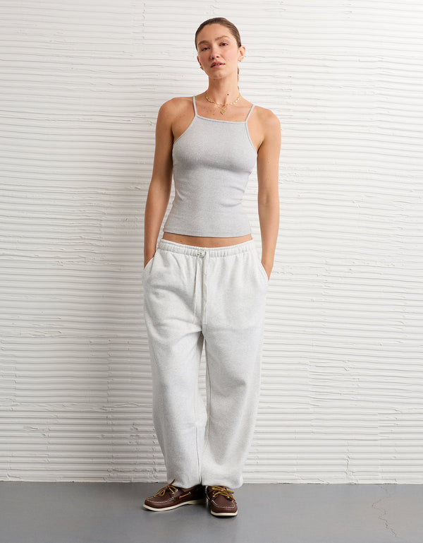 6312 APRON NECK TANK HEATHER - Gris 3171_6312_006_os