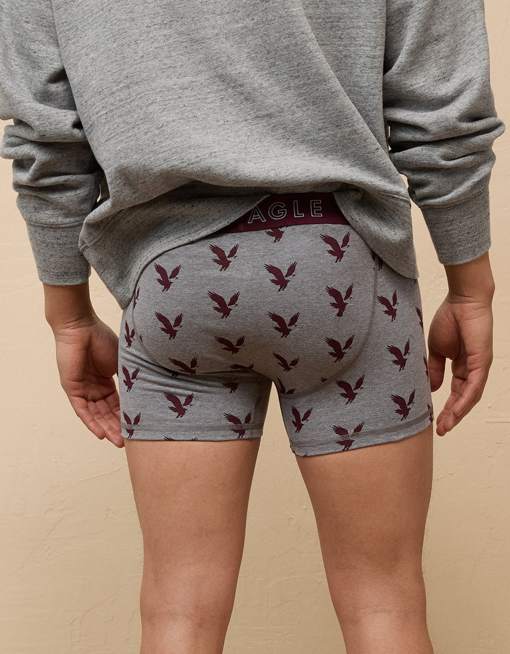 Bóxer Clásico estampado Hombre AE - Gris 3234_3992_020_ob