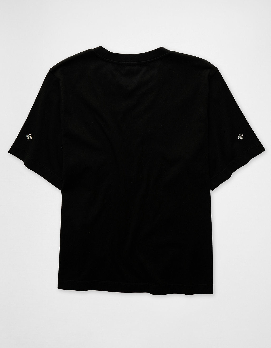 Camiseta de perlas y pedrería Ae - Negro 3375_1310_073_b