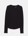 Camiseta de Manga Larga Tipo Henley Ae - Negro 3376_1340_001_f