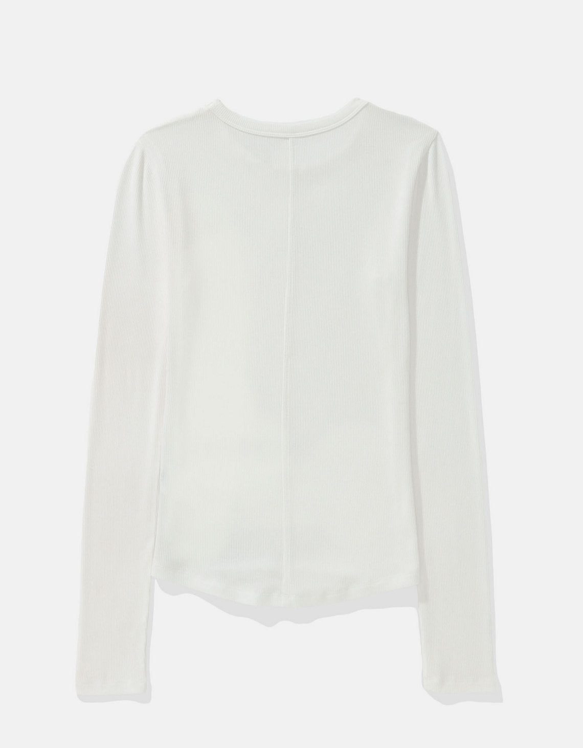 Camiseta de Manga Larga Tipo Henley Ae - Blanco 3376_1340_100_b