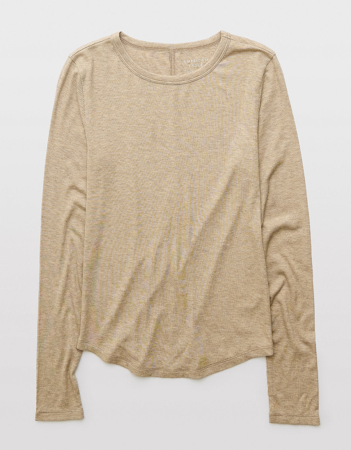 Camiseta de Manga Larga Tipo Henley Ae - Café 3376_1352_026_f