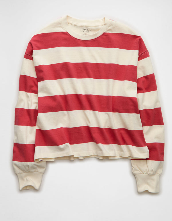 Camiseta de Manga abullonada Ae - Rojo
