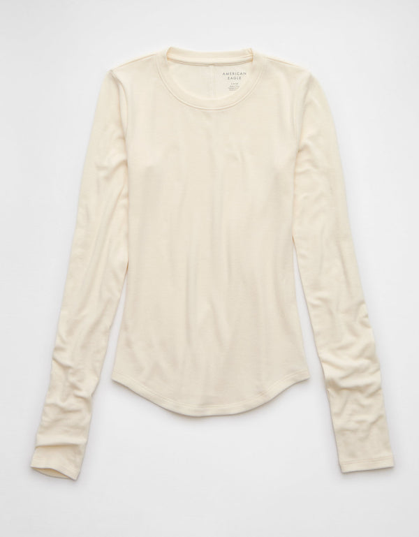 Polo sin Cuello Manga Larga Mujer AE - Generico