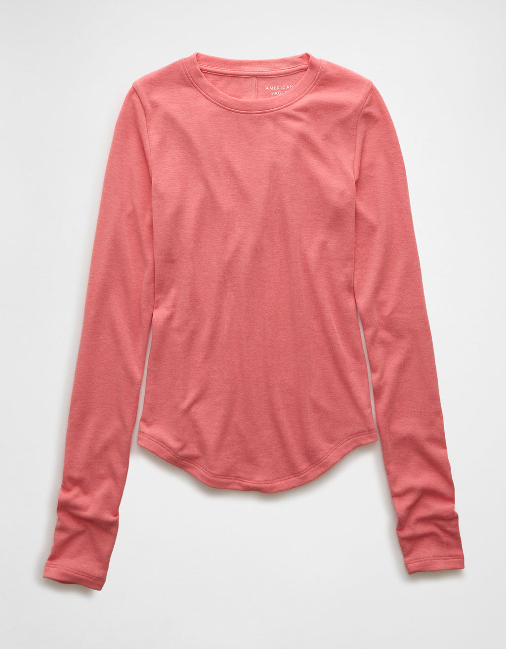 Polo sin Cuello Manga Larga Mujer AE - Rosa 3376_9727_199_f