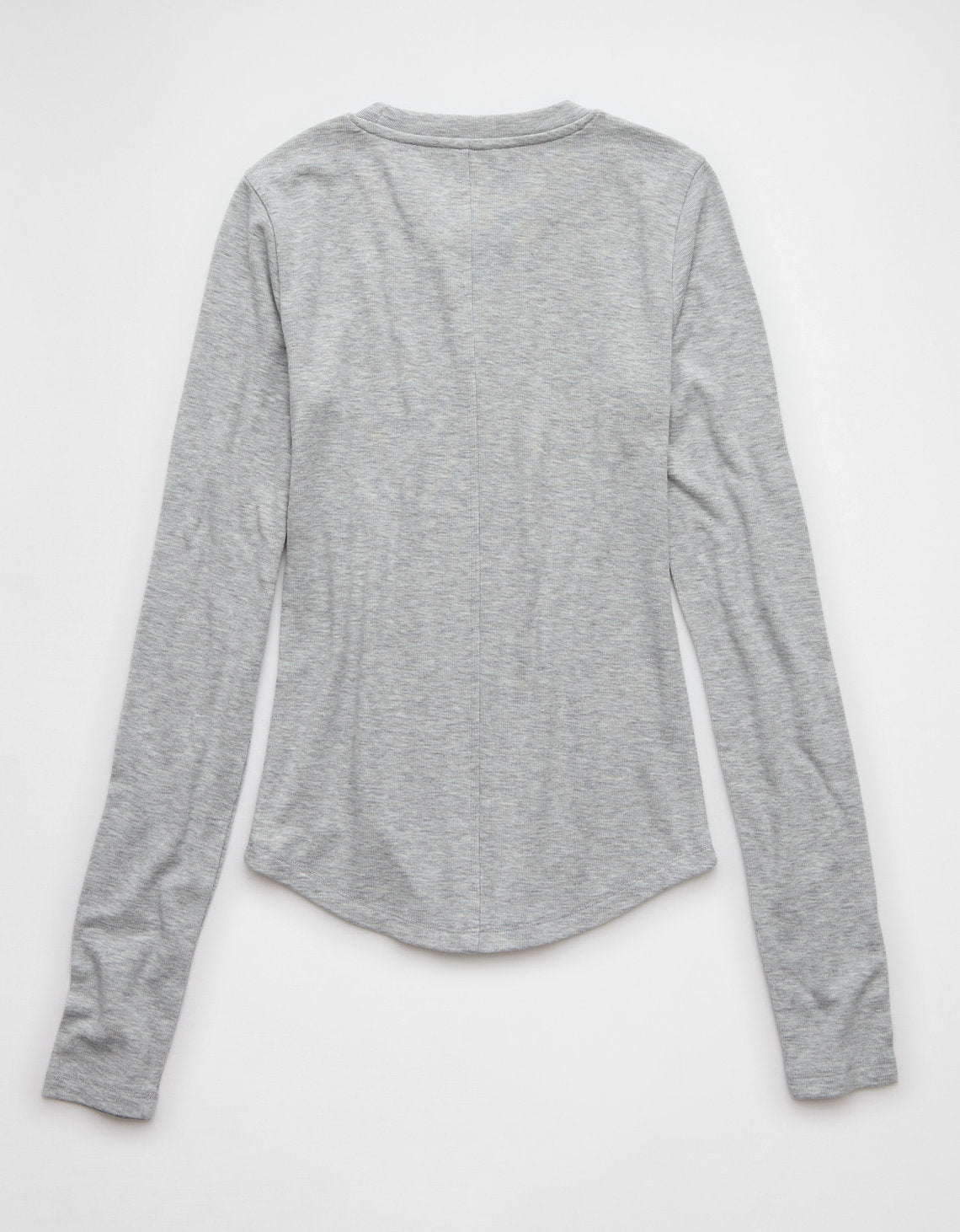 Polo sin Cuello Manga Larga Mujer AE - Gris 3376_9819_006_b