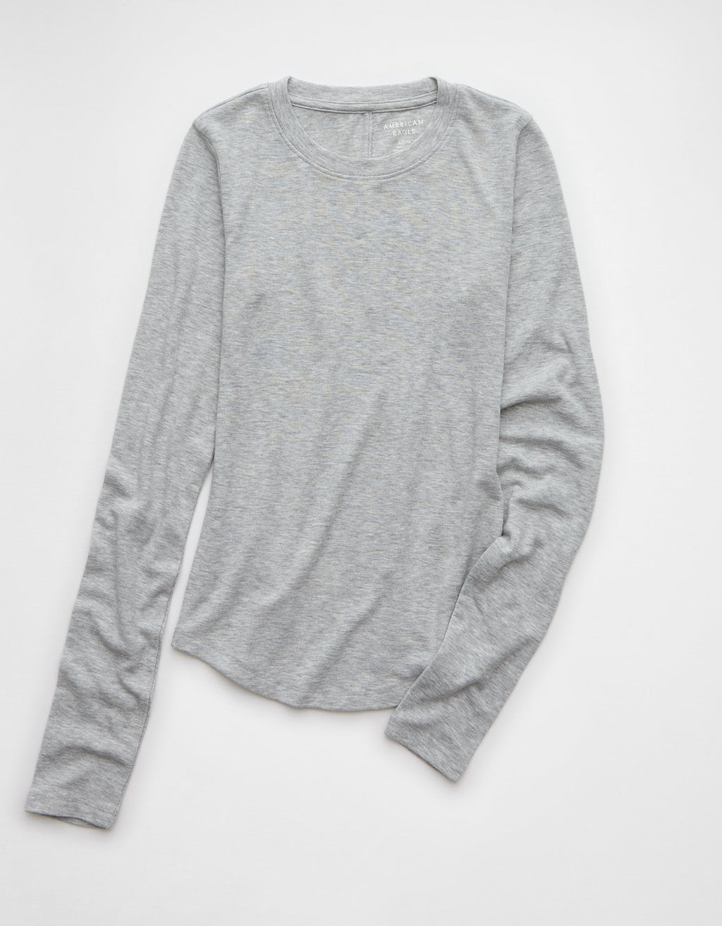 Polo sin Cuello Manga Larga Mujer AE - Gris 3376_9819_006_f