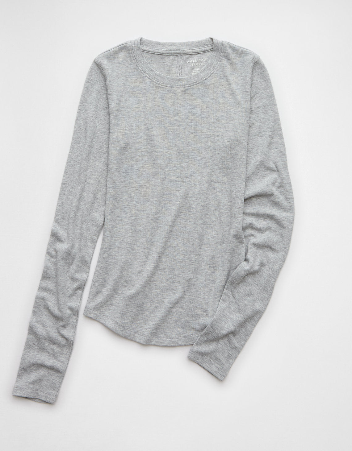 Polo sin Cuello Manga Larga Mujer AE - Gris 3376_9819_006_f
