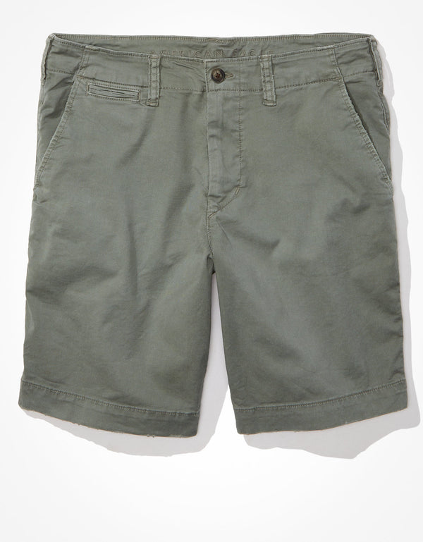 Khaki Short AE Flex 23 c.m. Lived-in - Verde