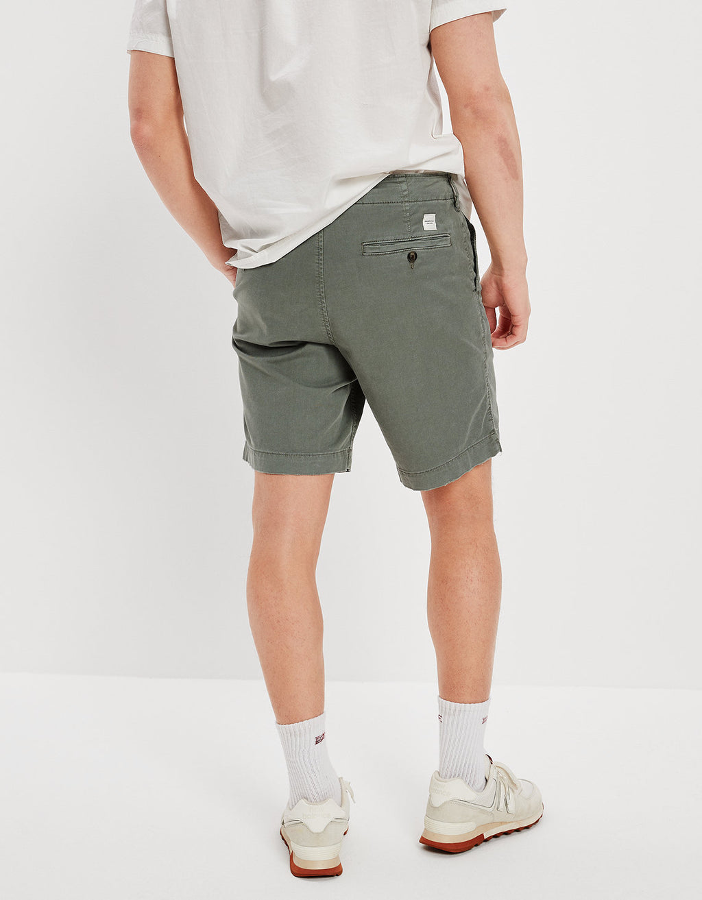 Khaki Short AE Flex 23 c.m. Lived-in - Verde 4133_7273_300_ob