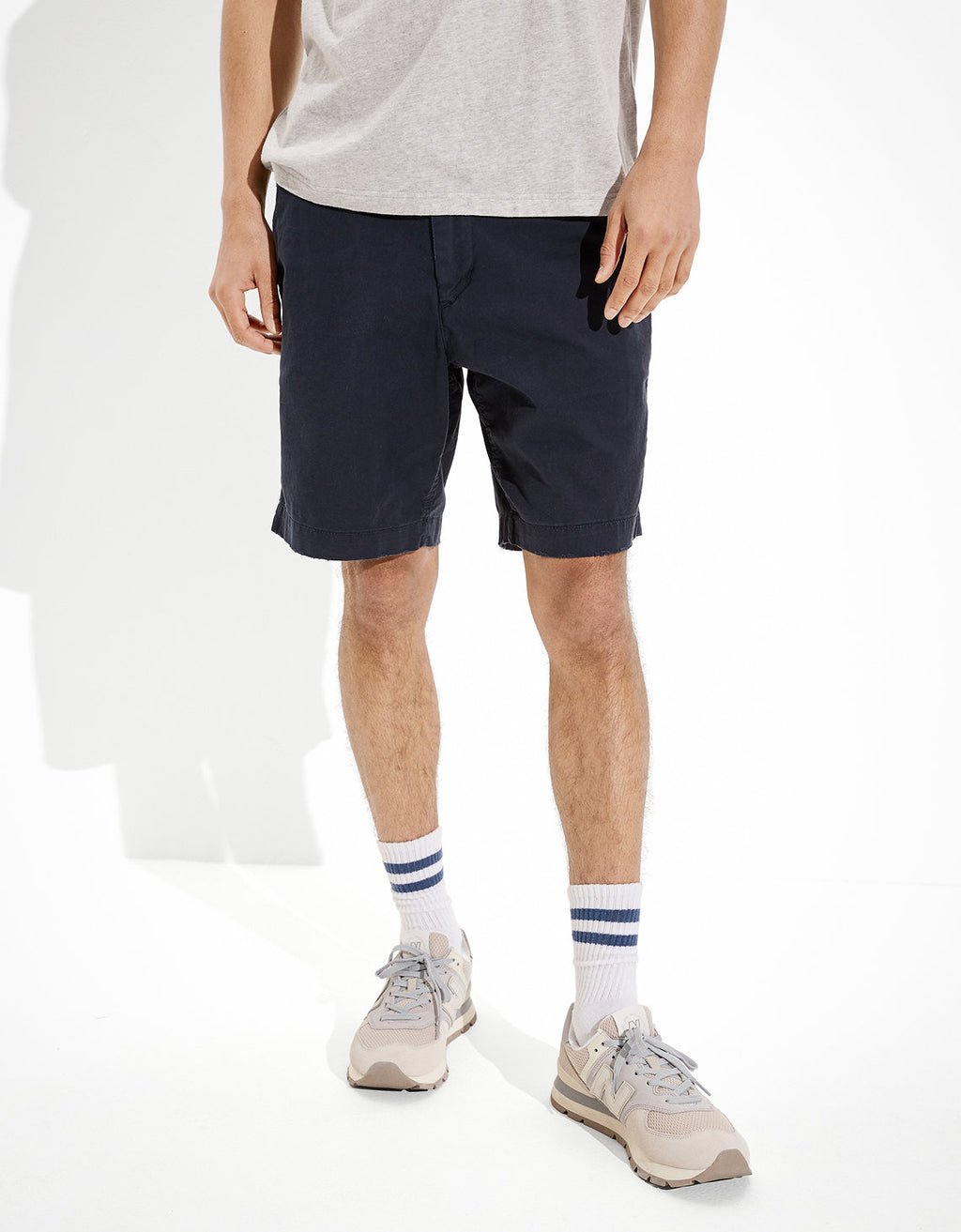 Khaki Short AE Flex 23 c.m. Lived-in - Azul 4133_7273_410_of