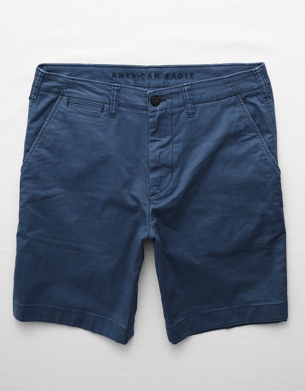 Ae 9 Flex Pantalón Corto Caqui Usado - Azul