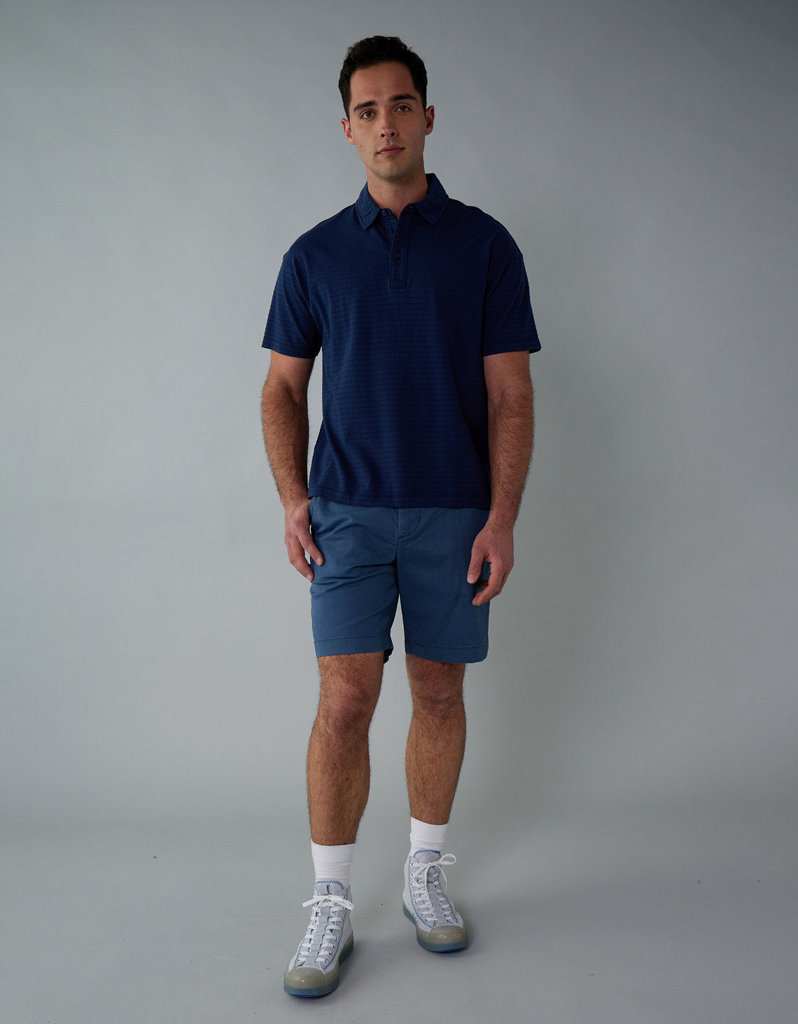 Ae 9 Flex Pantalón Corto Caqui Usado - Azul 4133_7809_400_of