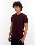 Polo sin Cuello cuello Henley manga corta Hombre AE - Generico 4165_1740_604_of