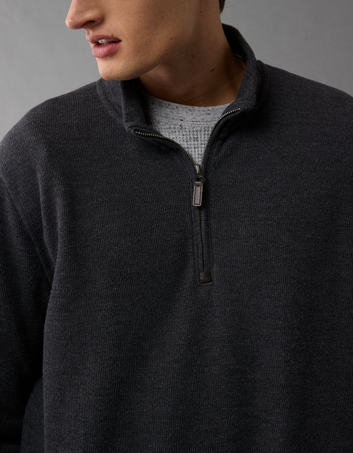 Polo sin Cuello Manga Larga Cuello Henley Hombre AE - Generico 4171_3990_008_d2