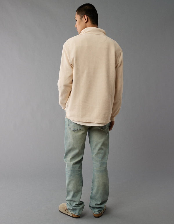 Polo sin Cuello Manga Larga Cuello Henley Hombre AE - Generico