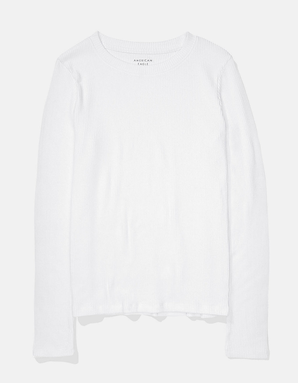 Polo sin Cuello manga larga cuello V Mujer AE - Blanco 4373_8995_100_f